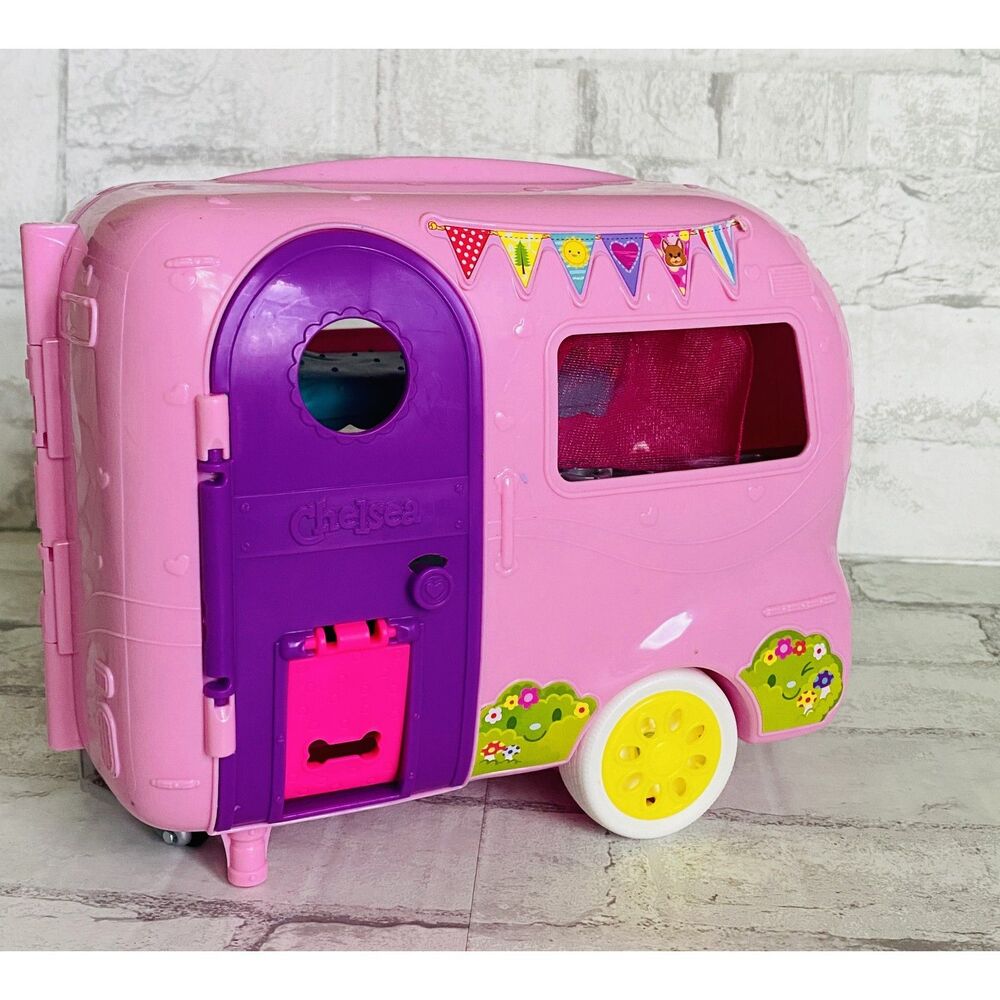Barbie Club Chelsea RV Camper Playset Mattel 2018 Pink Camper (Only)